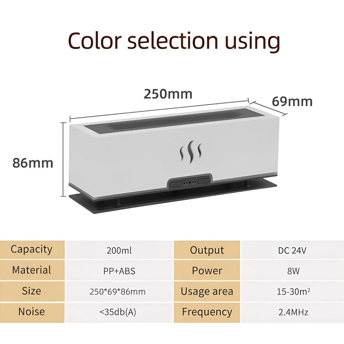 Flame Effect Aroma Diffuser Humidifier