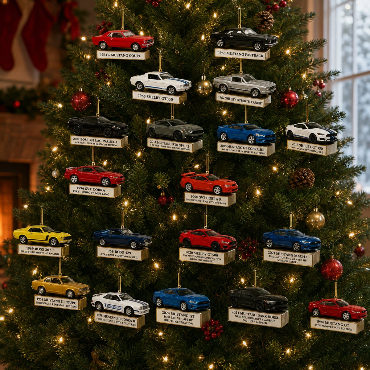 Mustang Advent Calendar 2026 - 24 Miniature Car Ornaments