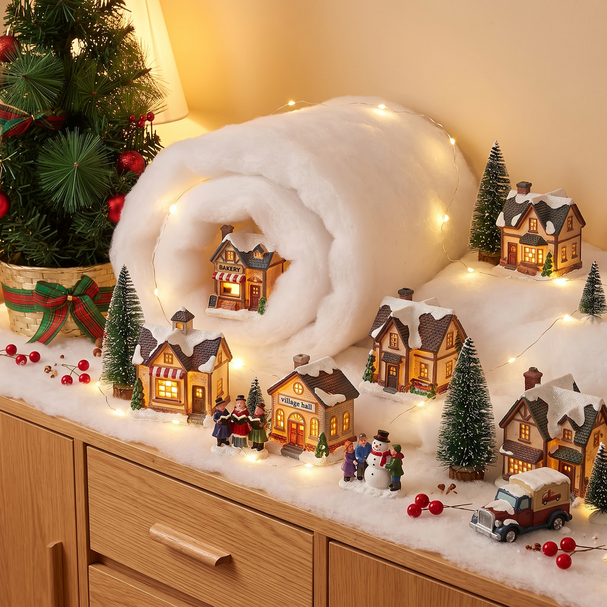 Soft Artificial Snow Blanket