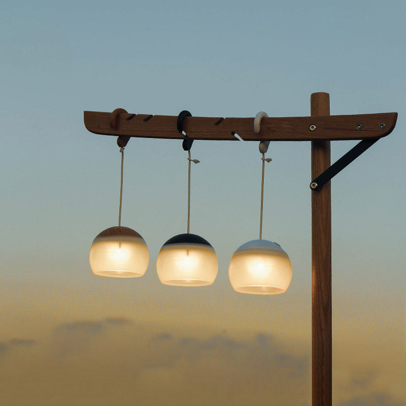 Draagbare USB LED Buitenlamp – Hanglamp met Haak en 12 Uur Brandtijd