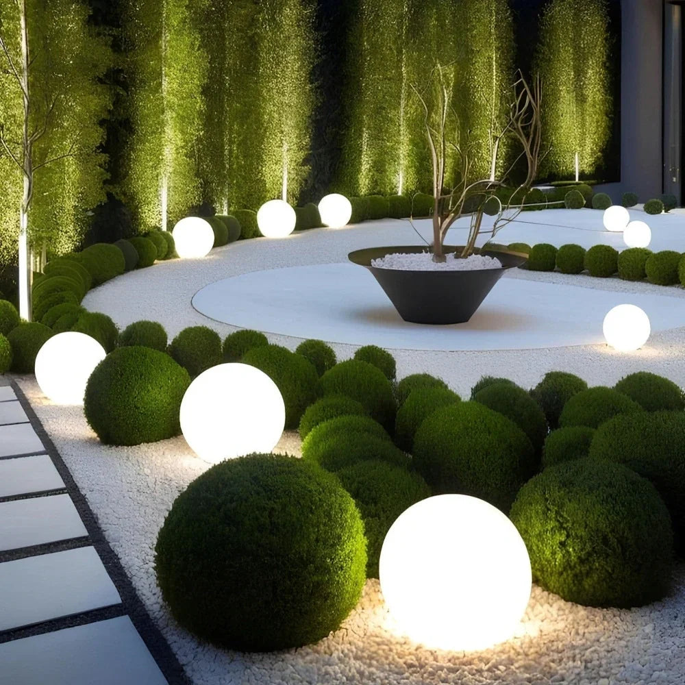 Bolvormige LED Tuinlamp voor Buiten met 16 Kleuren & Afstandsbediening