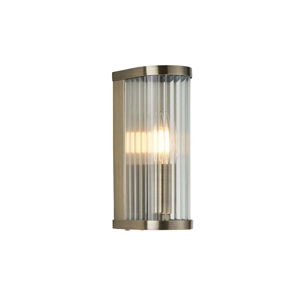 Ridgeton Ribbed Glass Wall Light