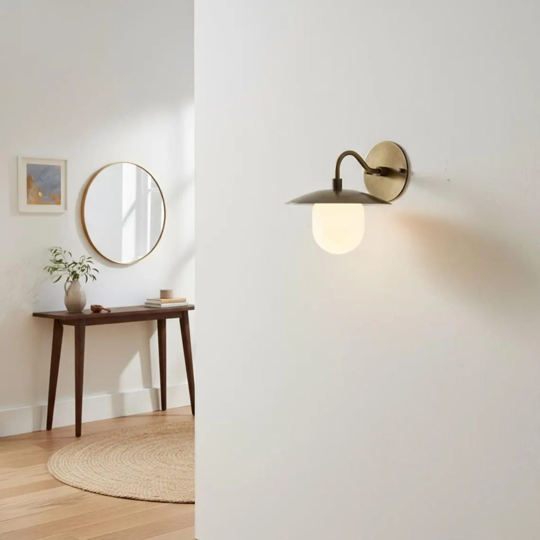 Modern Brass Wall Light