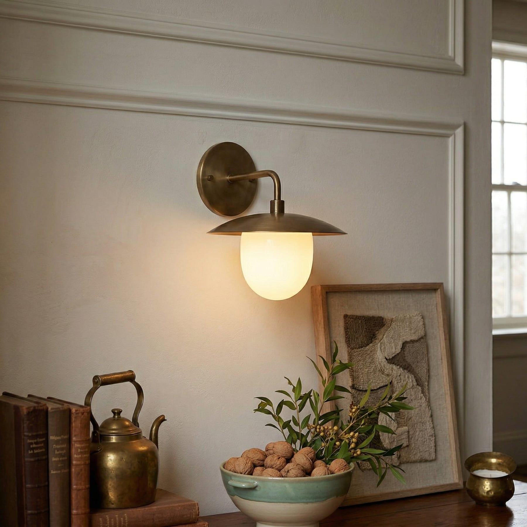 Modern Brass Wall Light