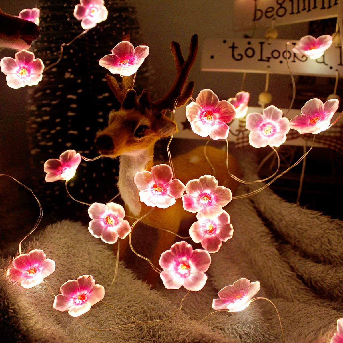 Roze LED Decoratieve Lichtslinger – Creatief – (30 LED’s)