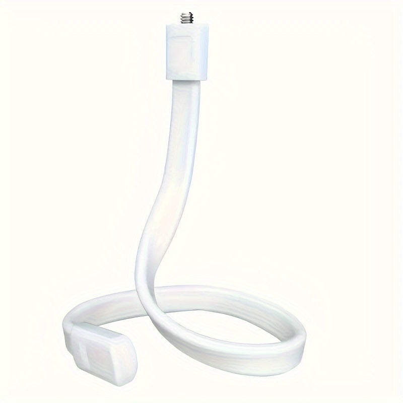 Baby Camera Holder Bracket for Crib with 360 Degree Adjustable Flexible Mount White