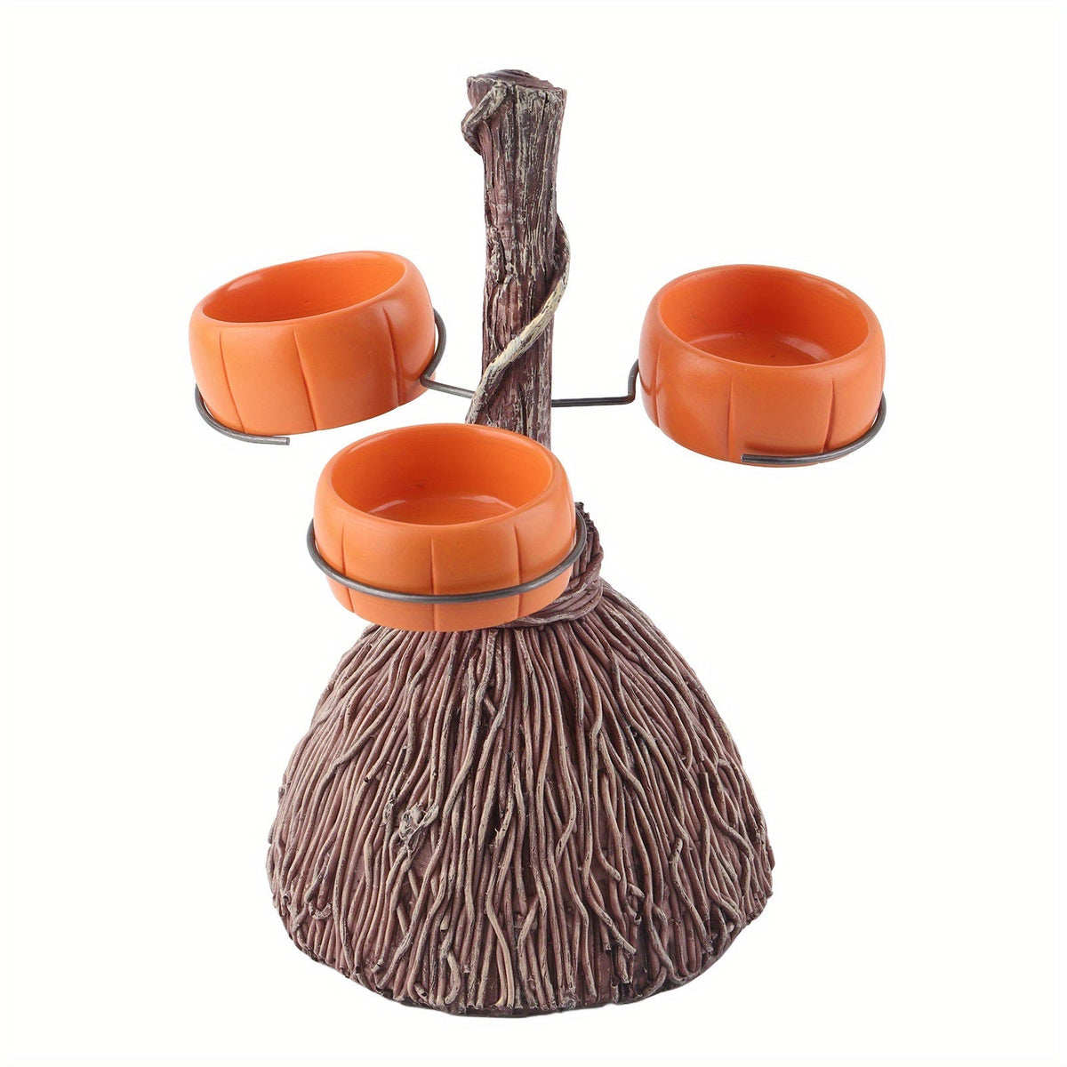 Halloween Serving Bowls Broomstick Design Seasonal Table Decor