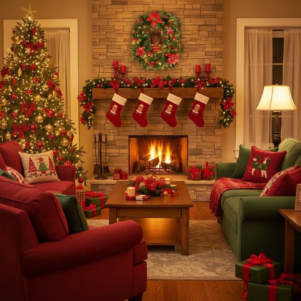 Illuminated Rattan Christmas Garland