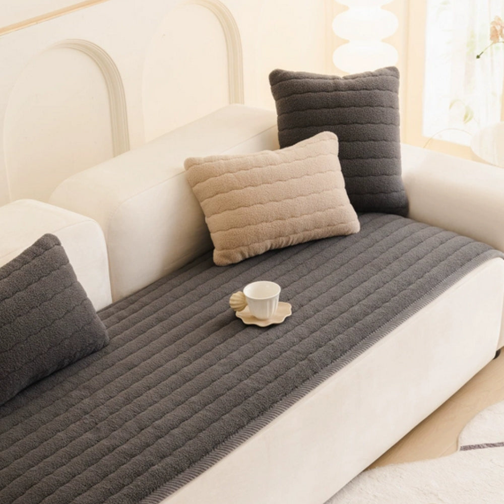 Chic Thick Plush Couch Cover