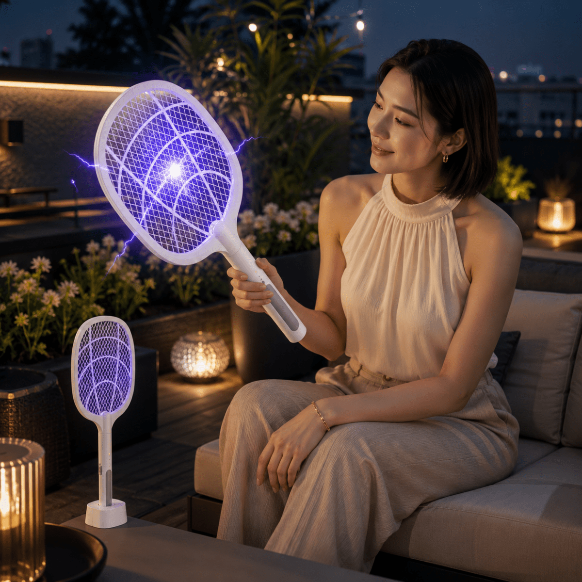 Electric Mosquito Repellent 3000V USB Rechargeable Insect Killer