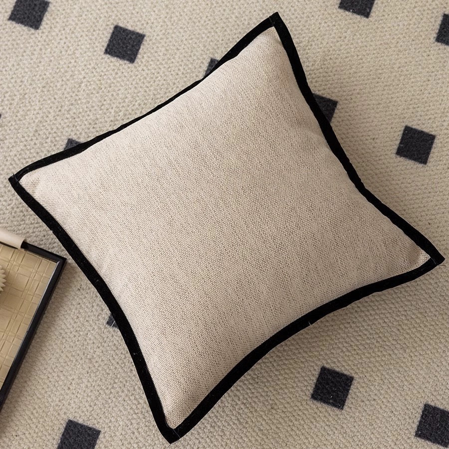 Mantra design cushion cover in retro green