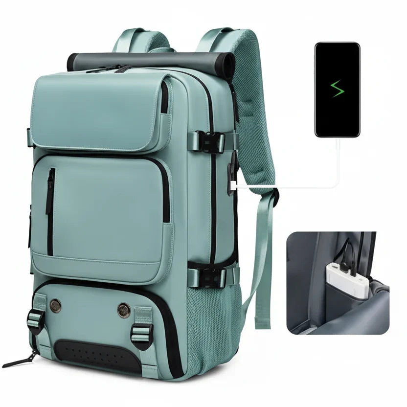 Waterproof Travel Backpack with USB Port
