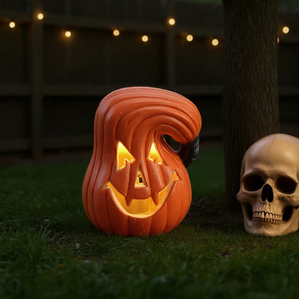 LED Pumpkin Lamp Orange Multicolor Battery Operated Halloween Light