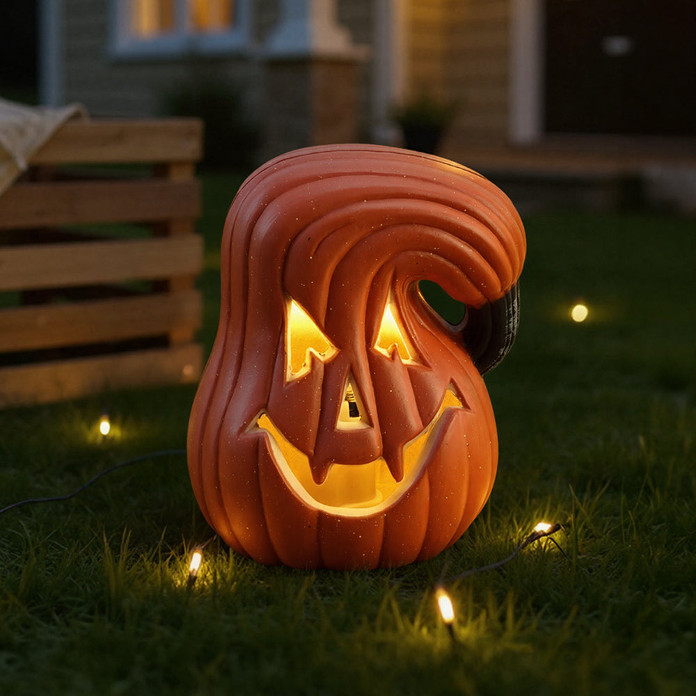 LED Pumpkin Lamp Orange Multicolor Battery Operated Halloween Light