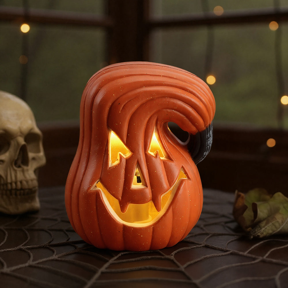 LED Pumpkin Lamp Orange Multicolor Battery Operated Halloween Light