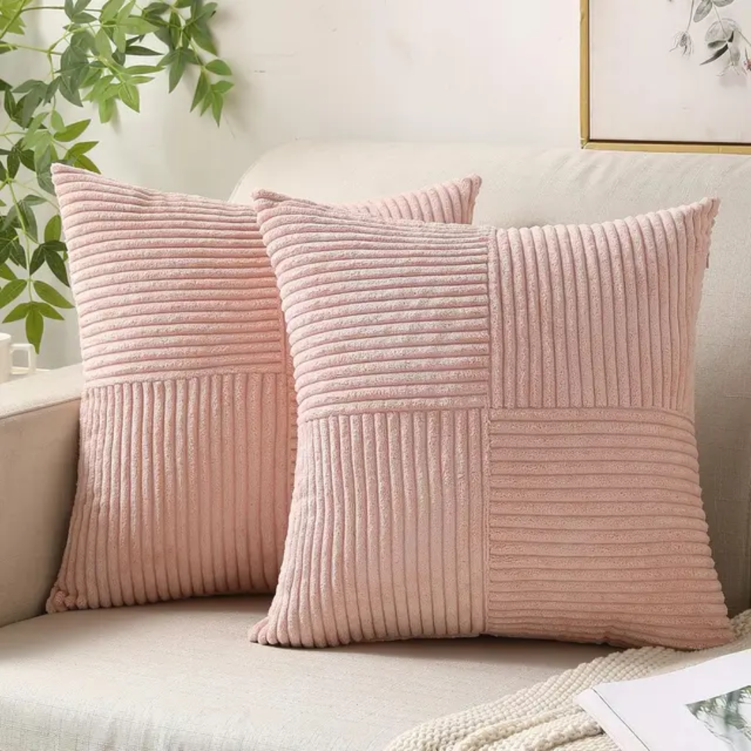 Corduroy cushion covers in the available colour range
