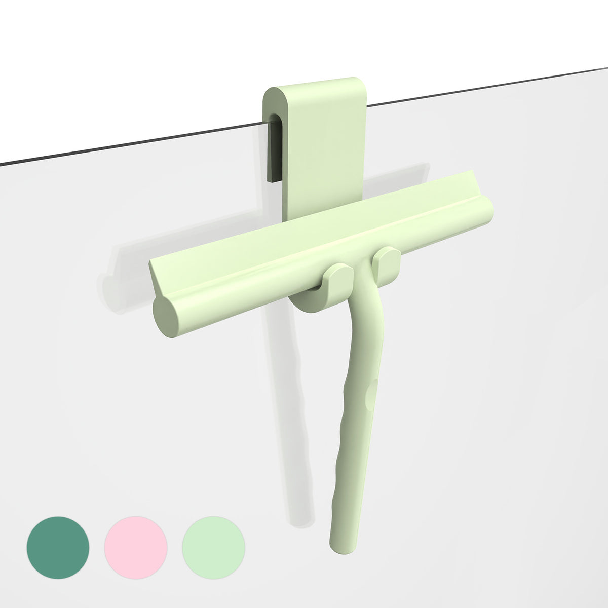 Shower Squeegee with Hook - Silicone Coated, 21cm