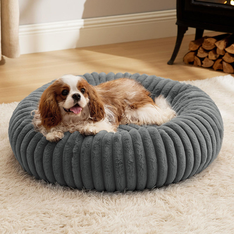 Floral Checkerboard Snuggle Pet Bed