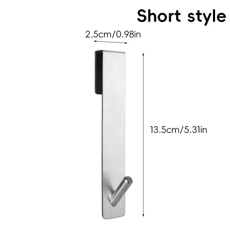 Over-Glass Shower Door Hooks in Stainless Steel