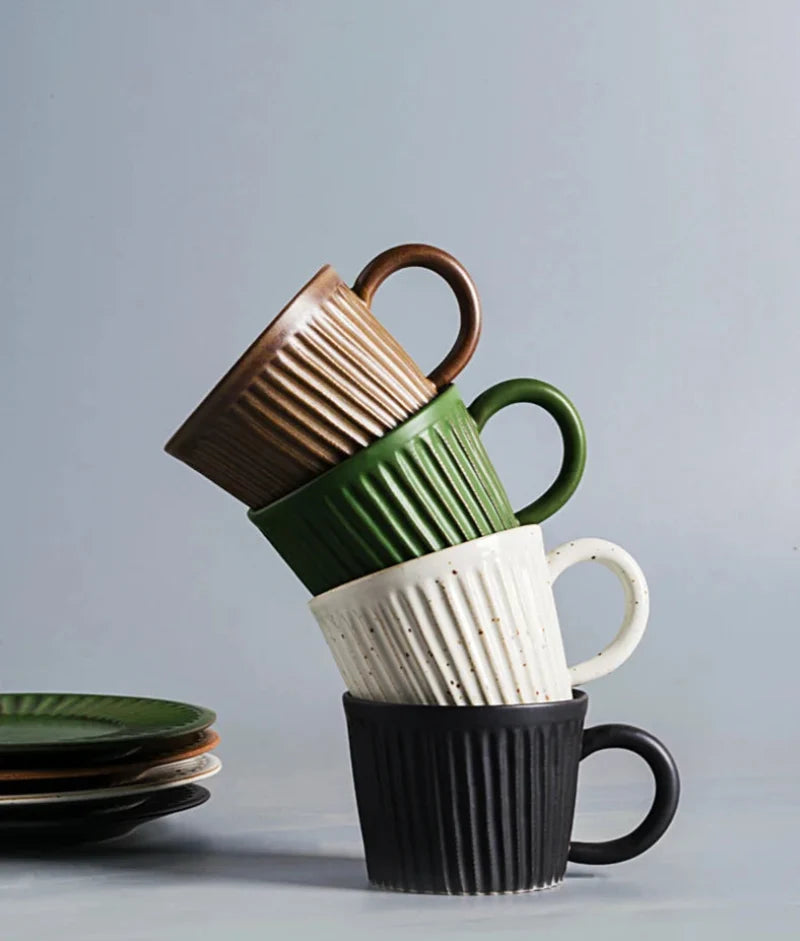 Ridgeway Artisan Ceramic Coffee Cup & Saucer Set