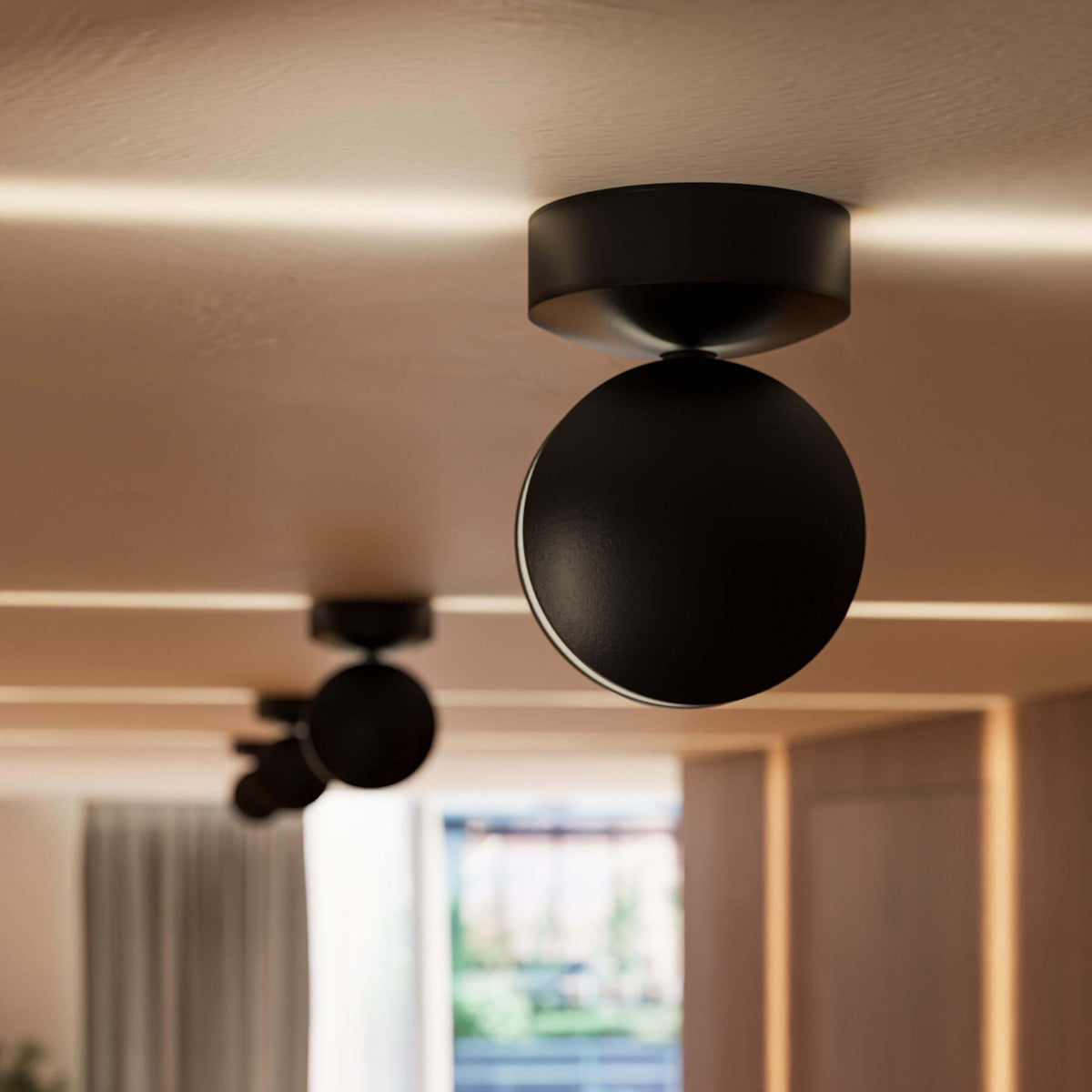 Spectra White Aluminium Ceiling Light