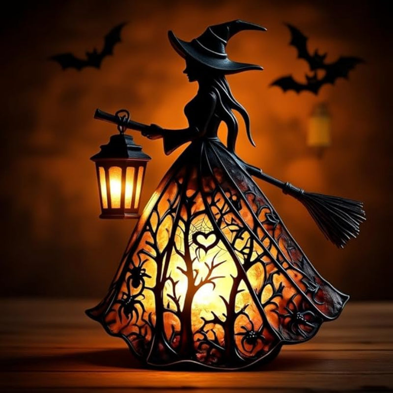 Halloween Witch Lantern, LED Night Light, USB Powered, 5V
