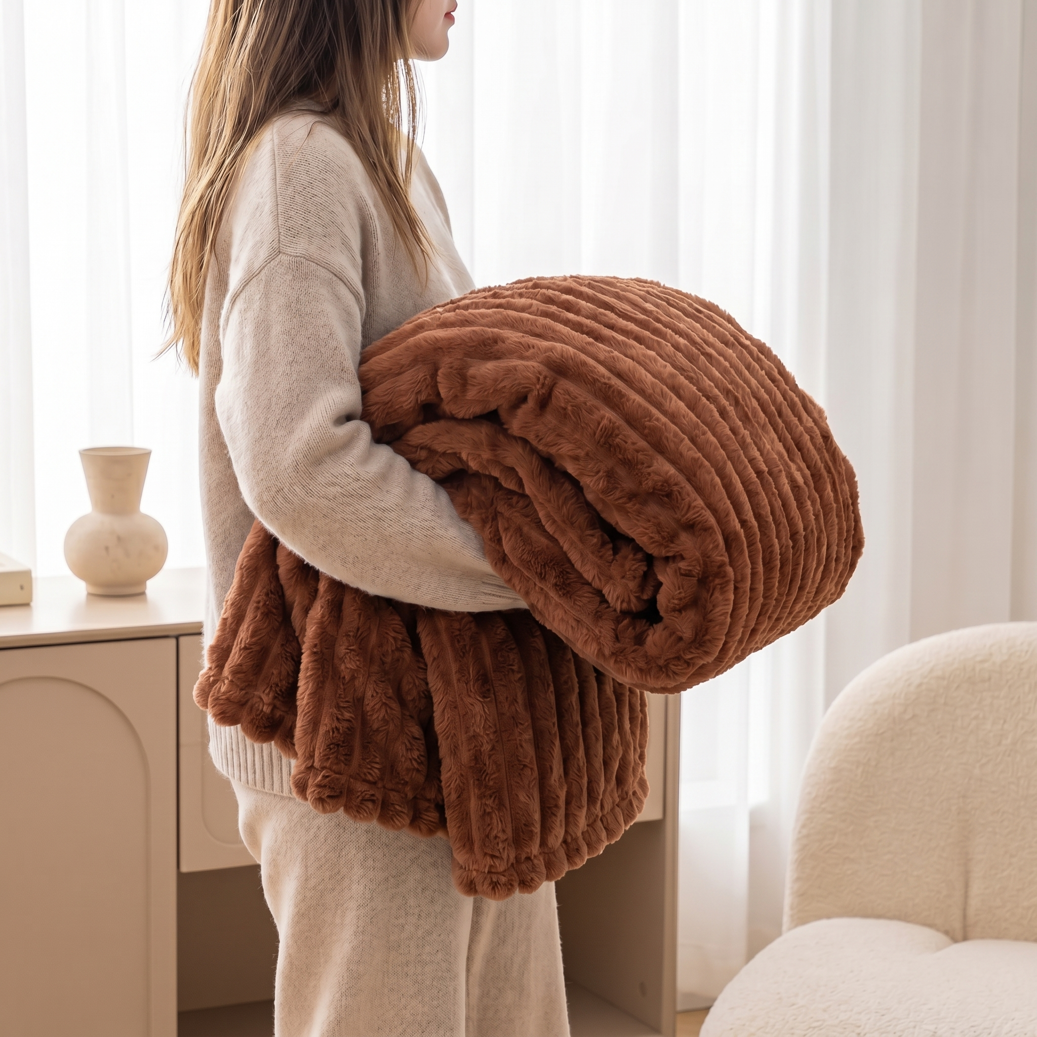Plush Fleece Throw Blanket