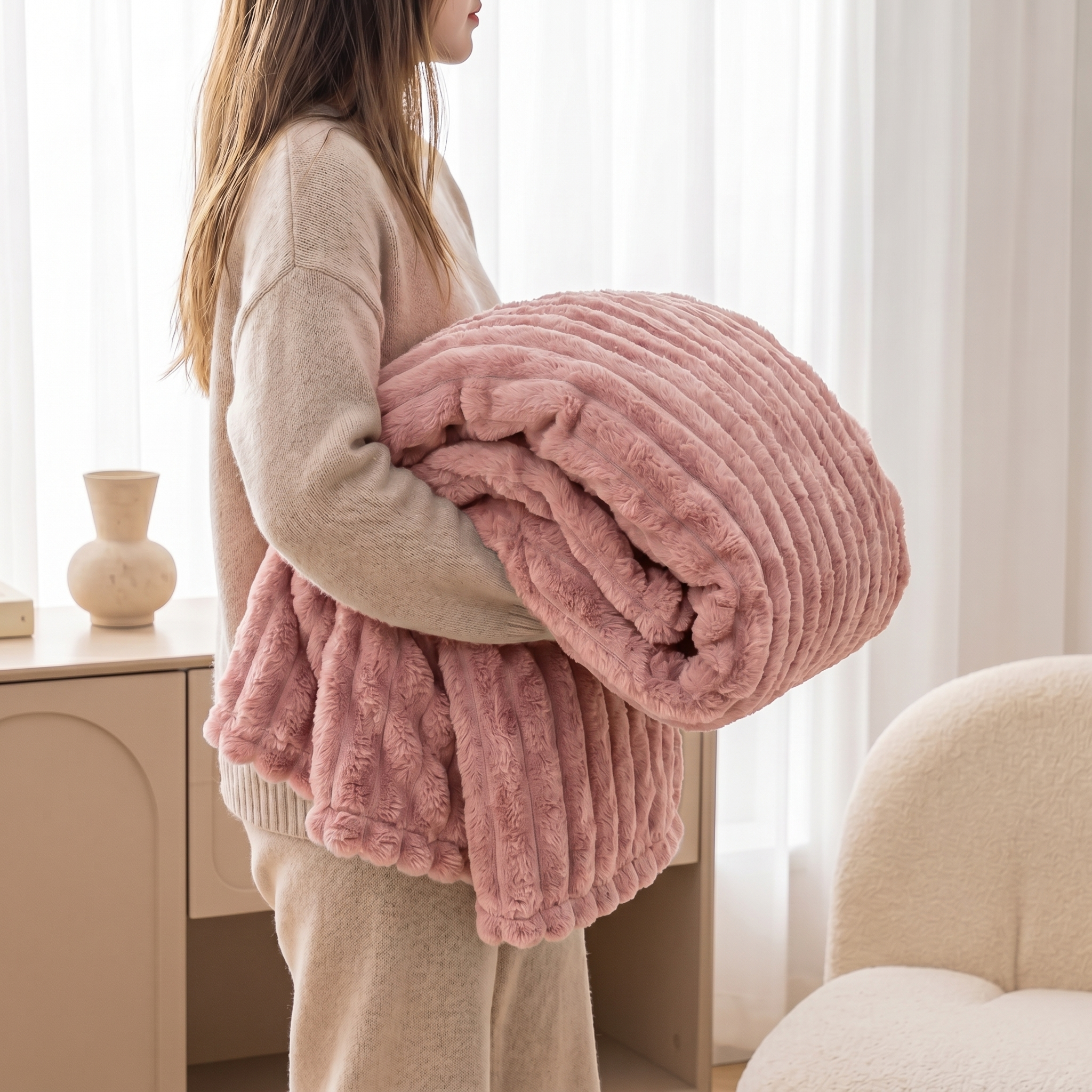 Plush Fleece Throw Blanket