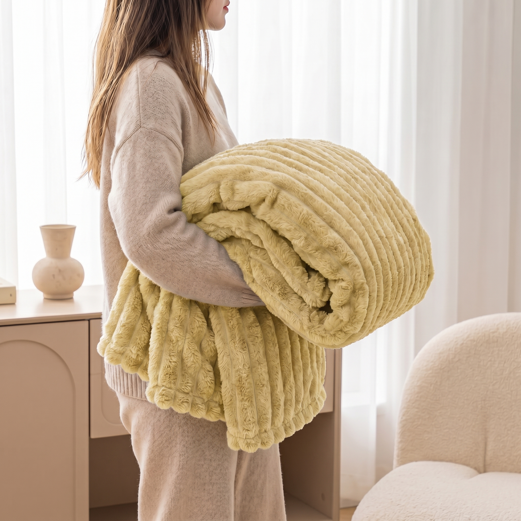 Plush Fleece Throw Blanket