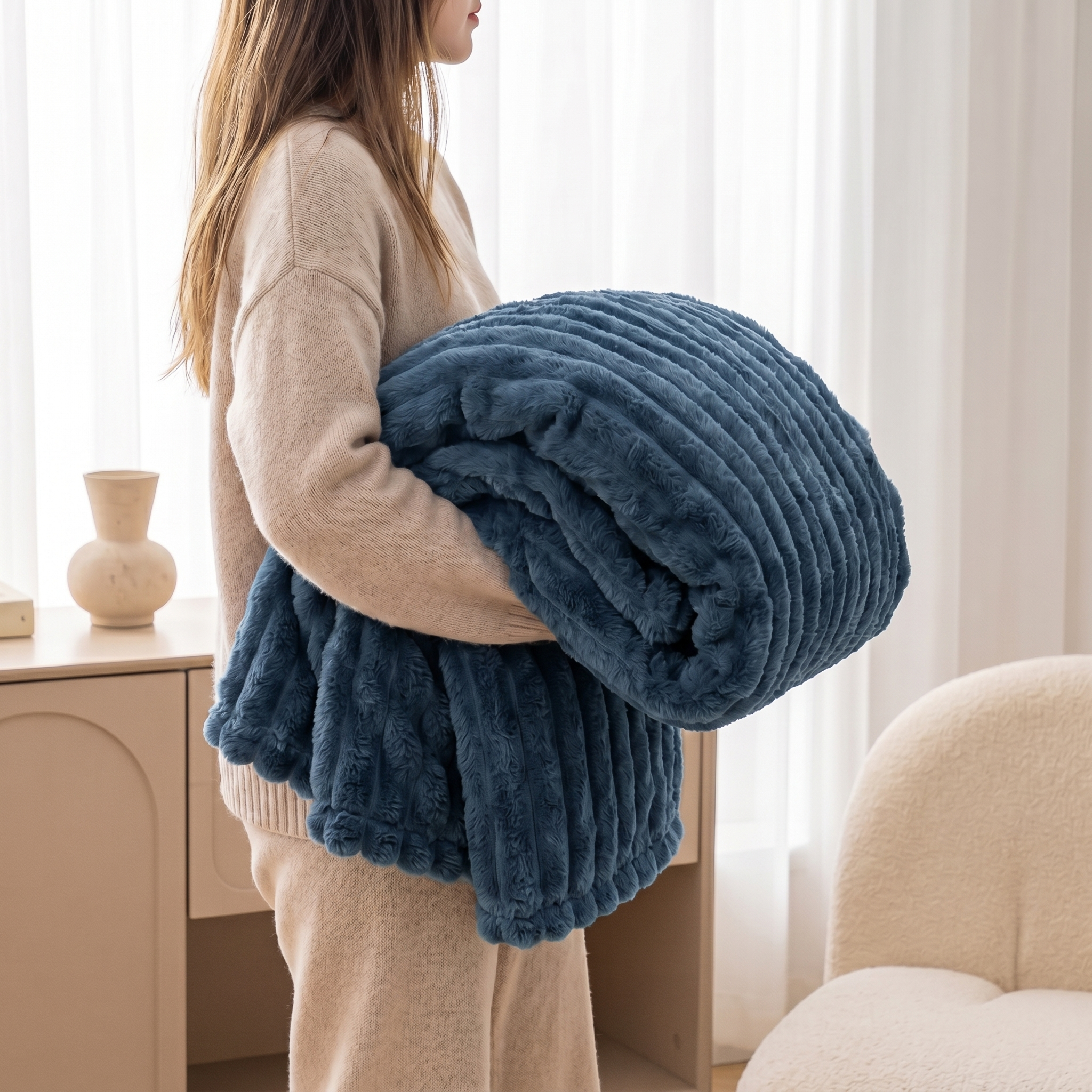 Plush Fleece Throw Blanket