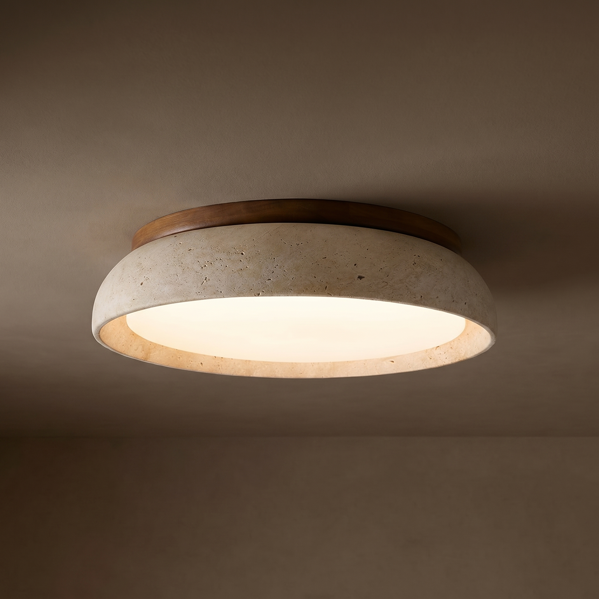 Piedra Travertine Ceiling Light