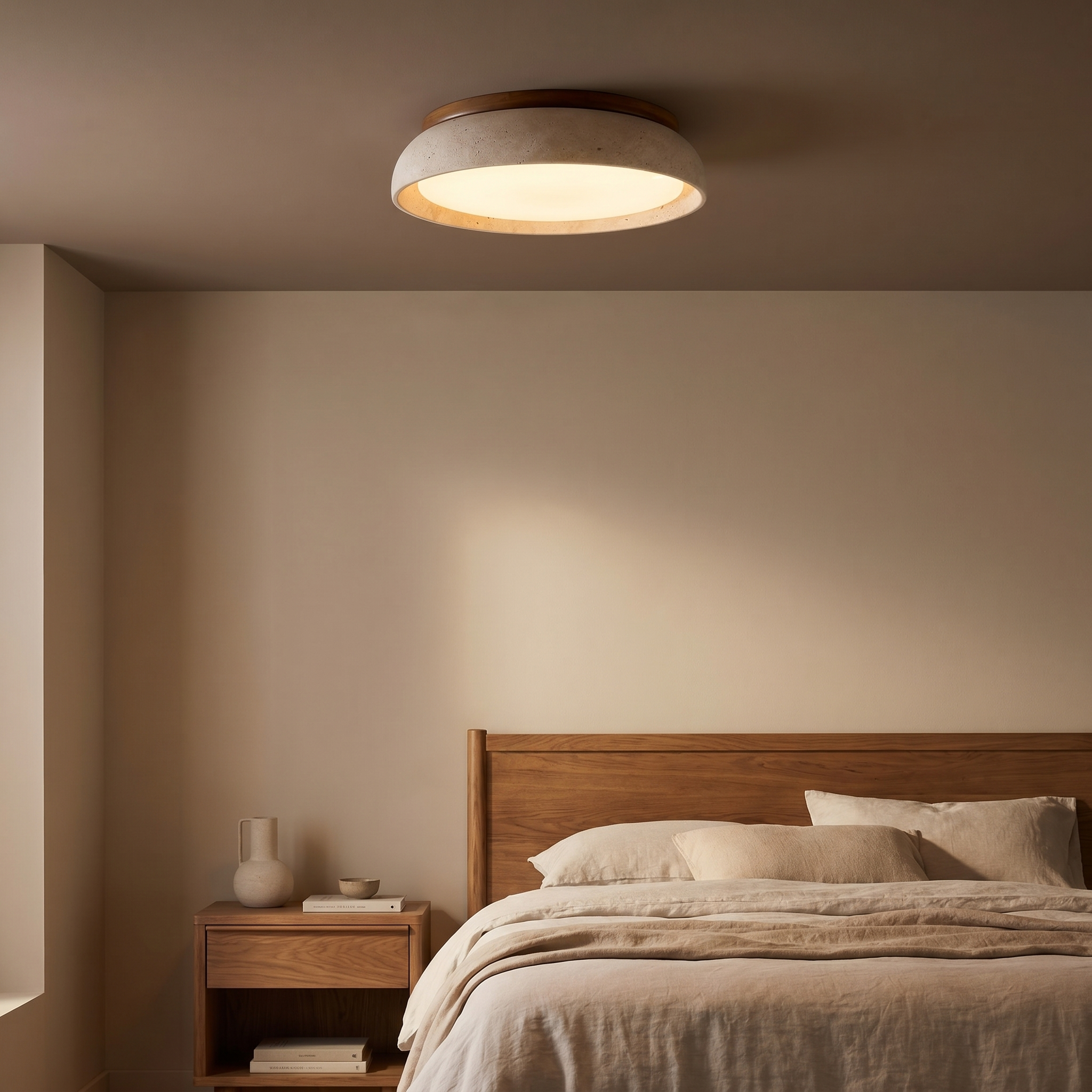 Piedra Travertine Ceiling Light