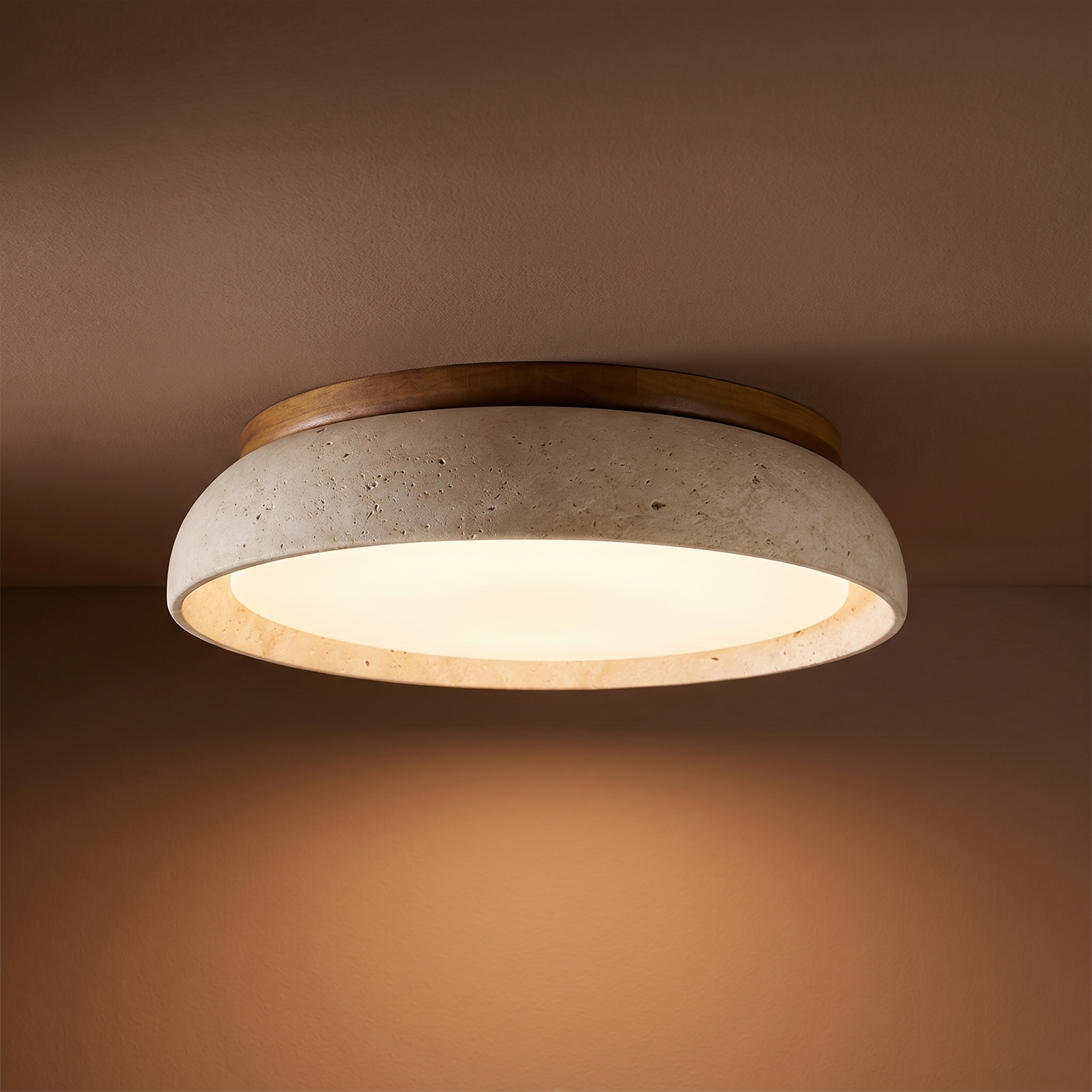 Piedra Travertine Ceiling Light