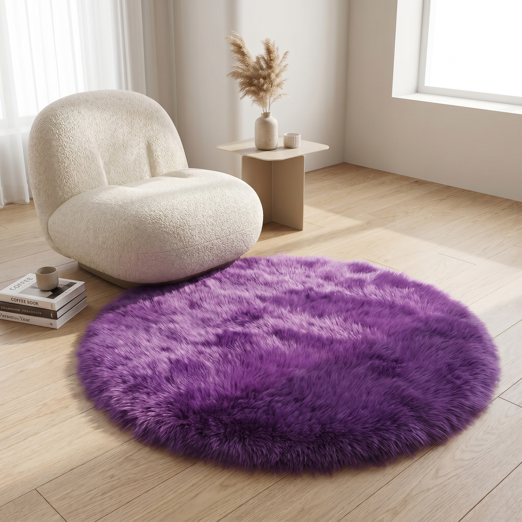 Soft Plush Area Rug Non-Slip Rubber Backed Velvet