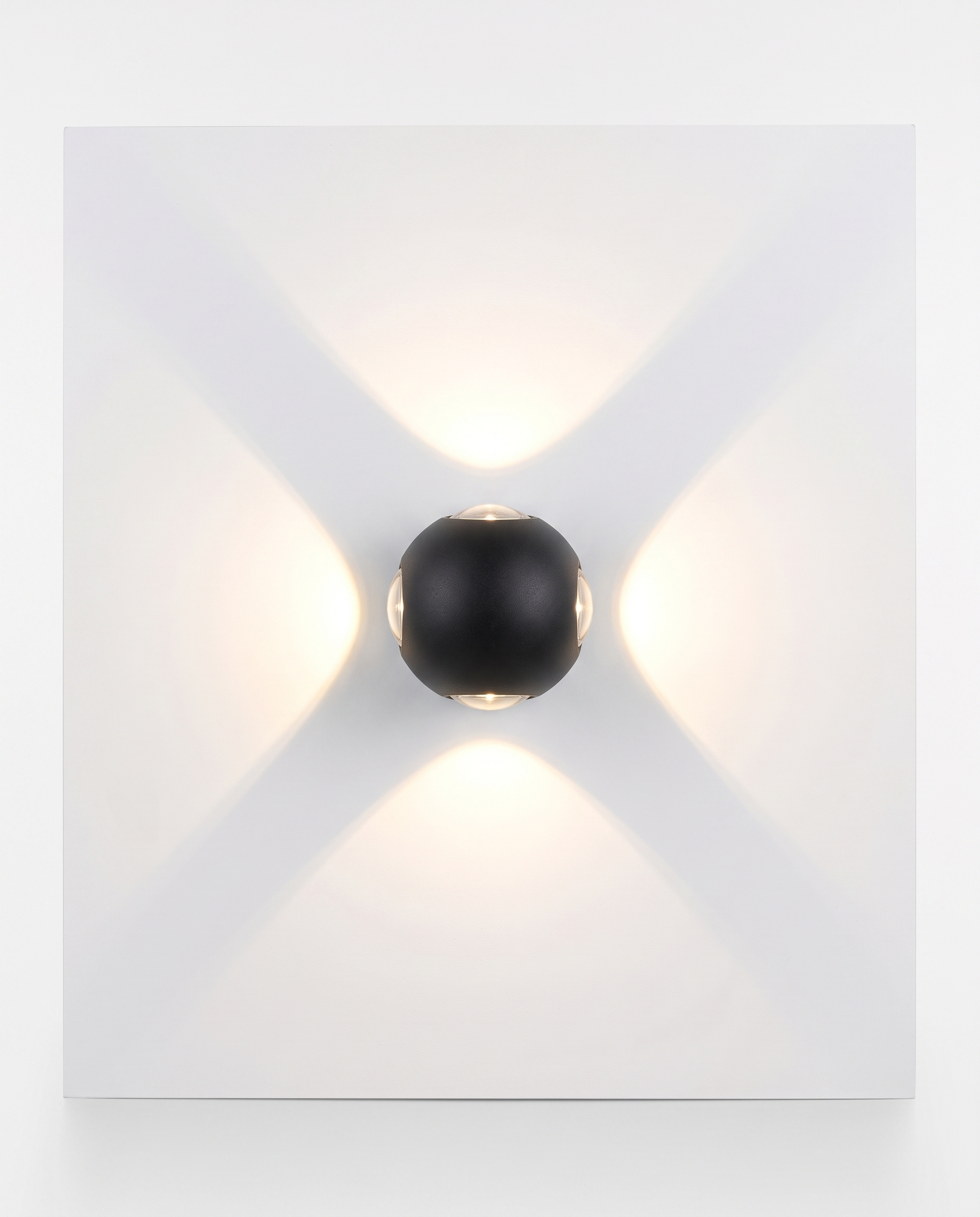 Beam Wall Light Matte Black [2/4] Beams | Indoor and Outdoor | Sculptural Up Down LED Effect Lamp for Wall and Facade