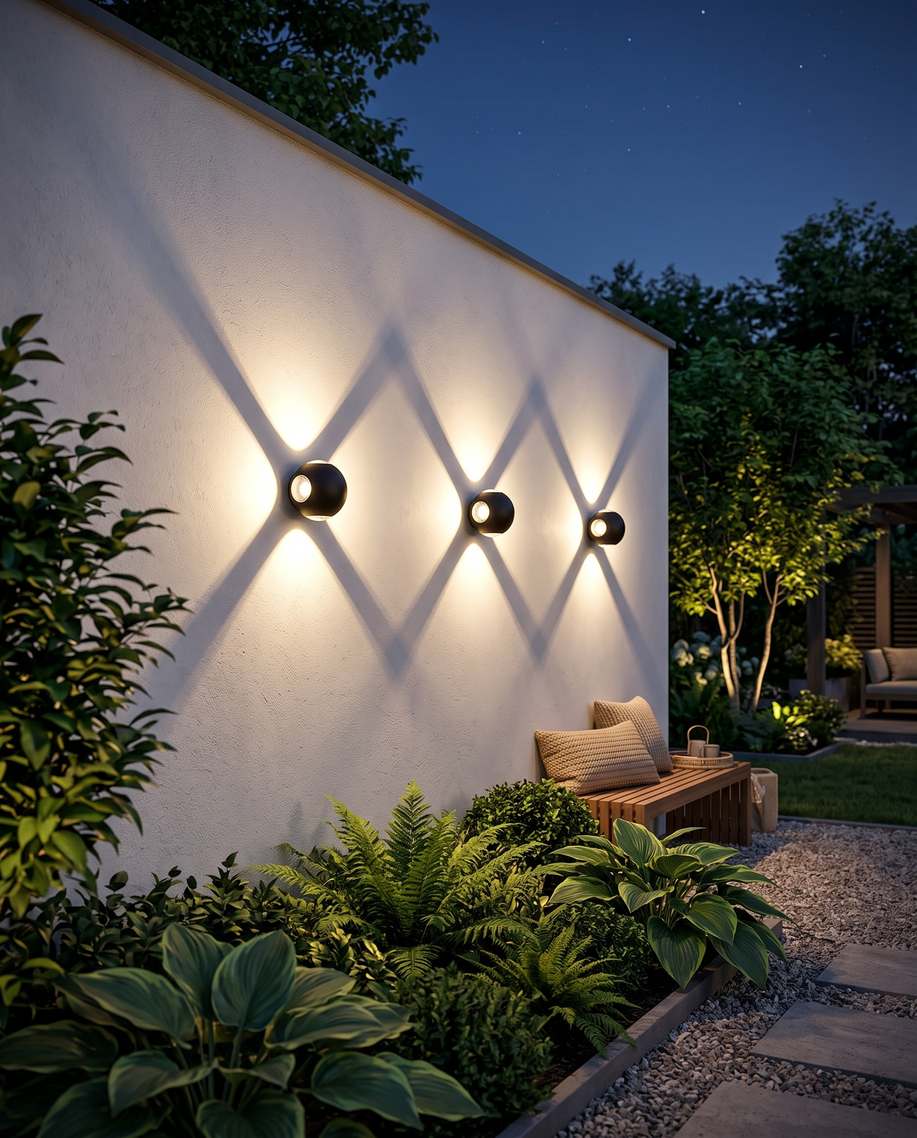 Beam Wall Light Matte Black [2/4] Beams | Indoor and Outdoor | Sculptural Up Down LED Effect Lamp for Wall and Facade