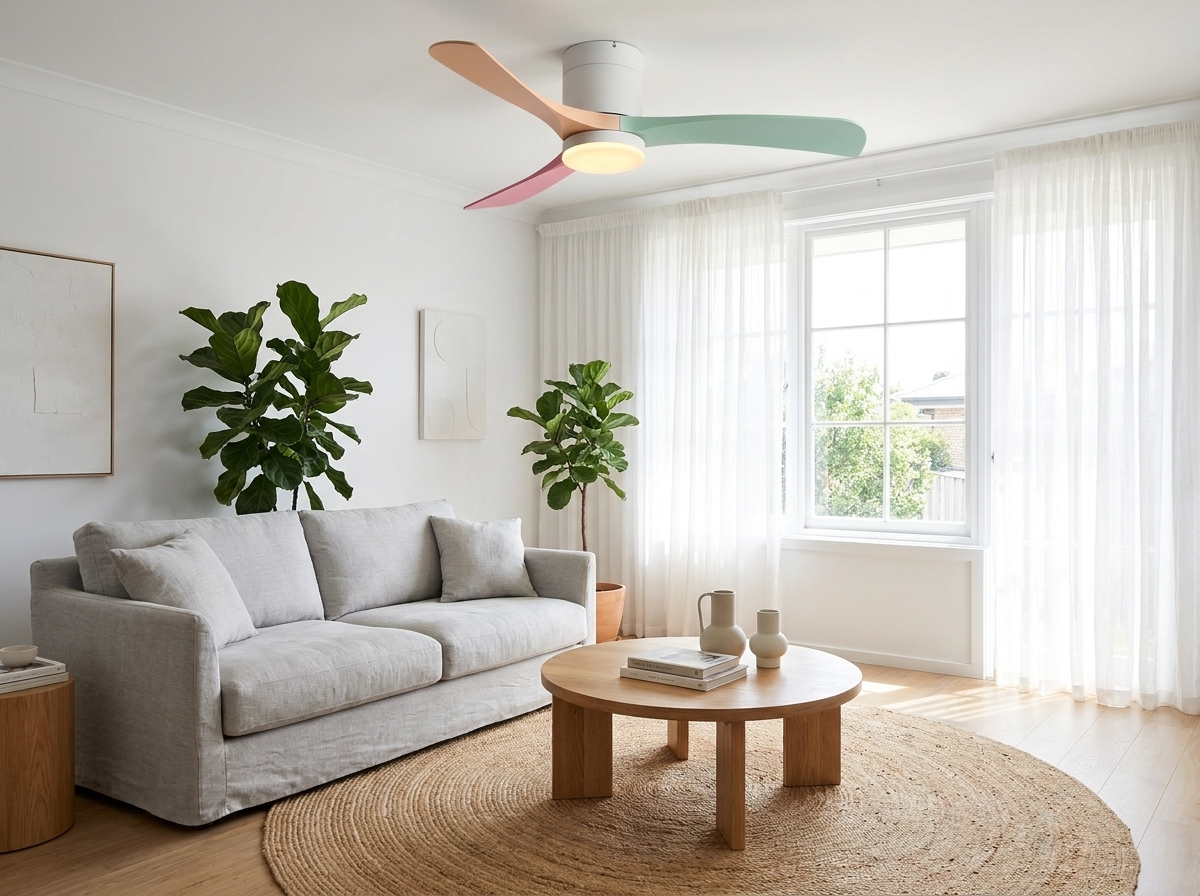 Ceiling Fan with Light [96/117/142] cm | 6 Speed DC Motor, Reverse Mode | Dimmable 3 Tone LED 2400 lm, Remote Control