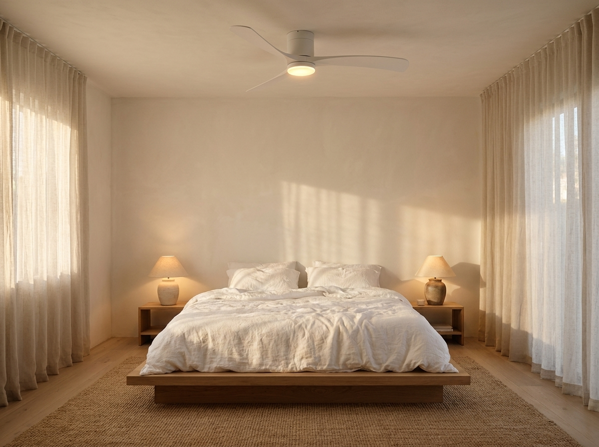 Ceiling Fan with Light [96/117/142] cm | 6 Speed DC Motor, Reverse Mode | Dimmable 3 Tone LED 2400 lm, Remote Control