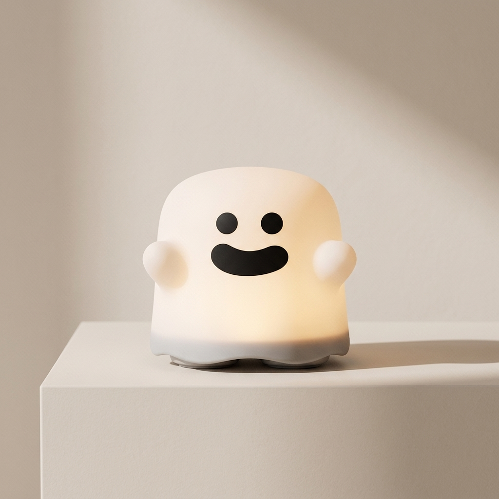 Night Light LED Rechargeable Ghost Design Timer Function