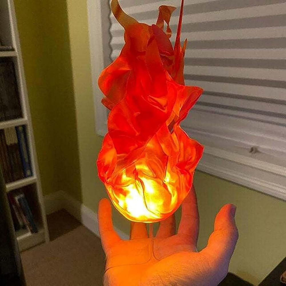LED Floating Fireball Prop Battery Powered Halloween Cosplay Decoration