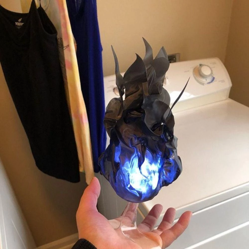 LED Floating Fireball Prop Battery Powered Halloween Cosplay Decoration