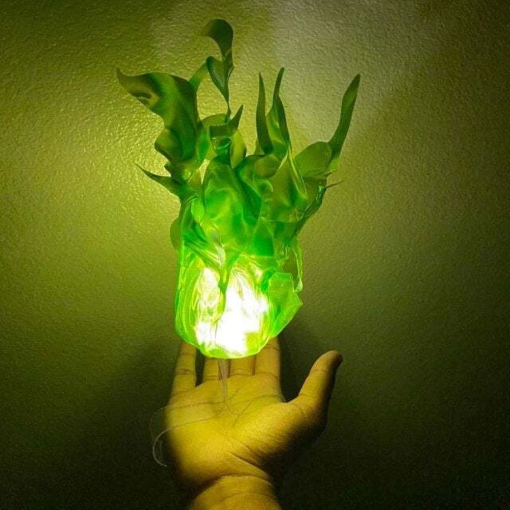 LED Floating Fireball Prop Battery Powered Halloween Cosplay Decoration