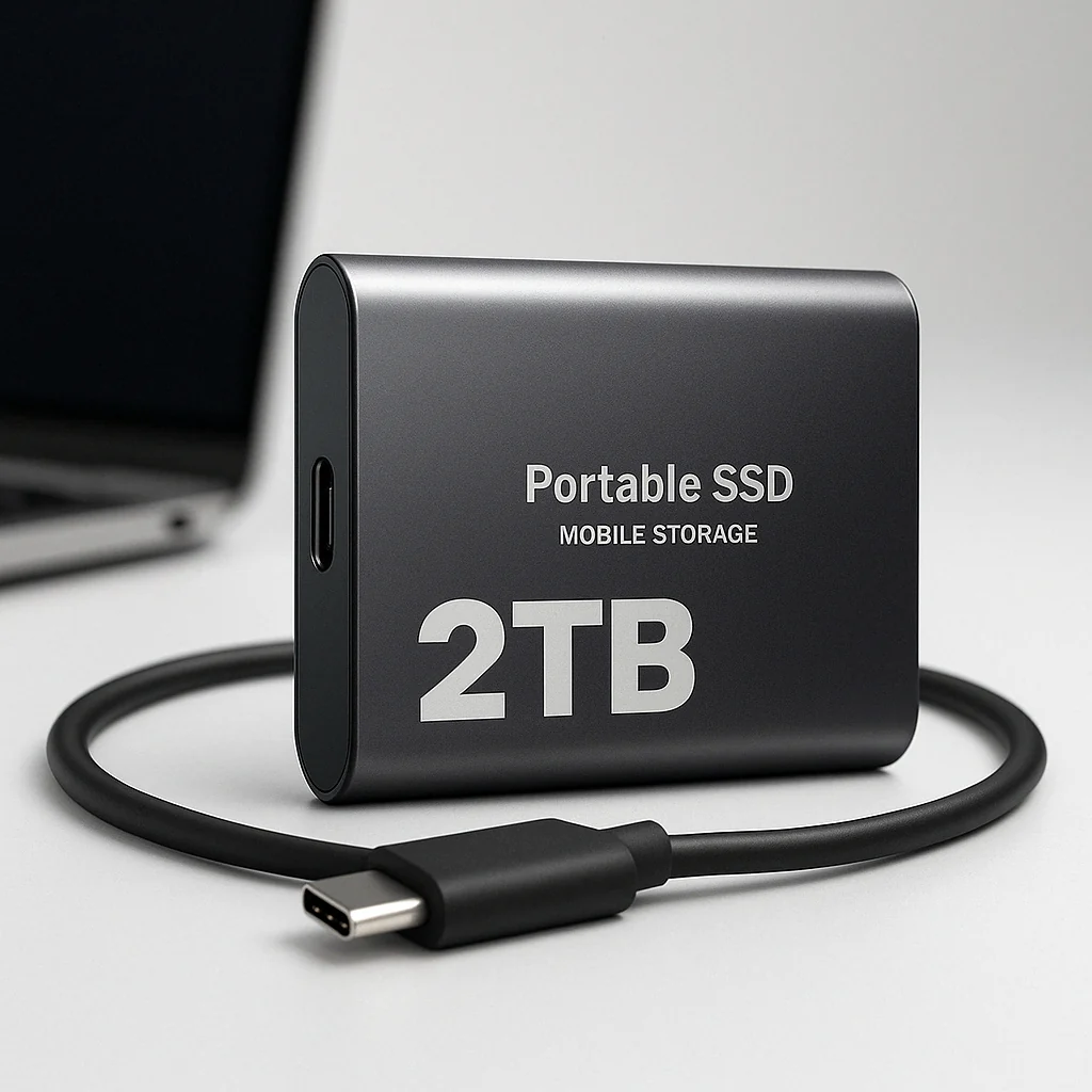 External SSD 2 TB USB-C (up to 1050 MB/s)