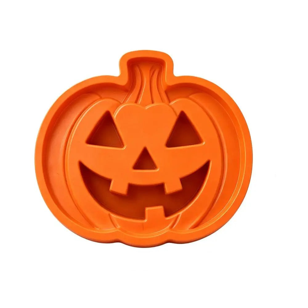 Reusable Pumpkin Casting Mold for Concrete Stepping Stones Halloween Garden Decor