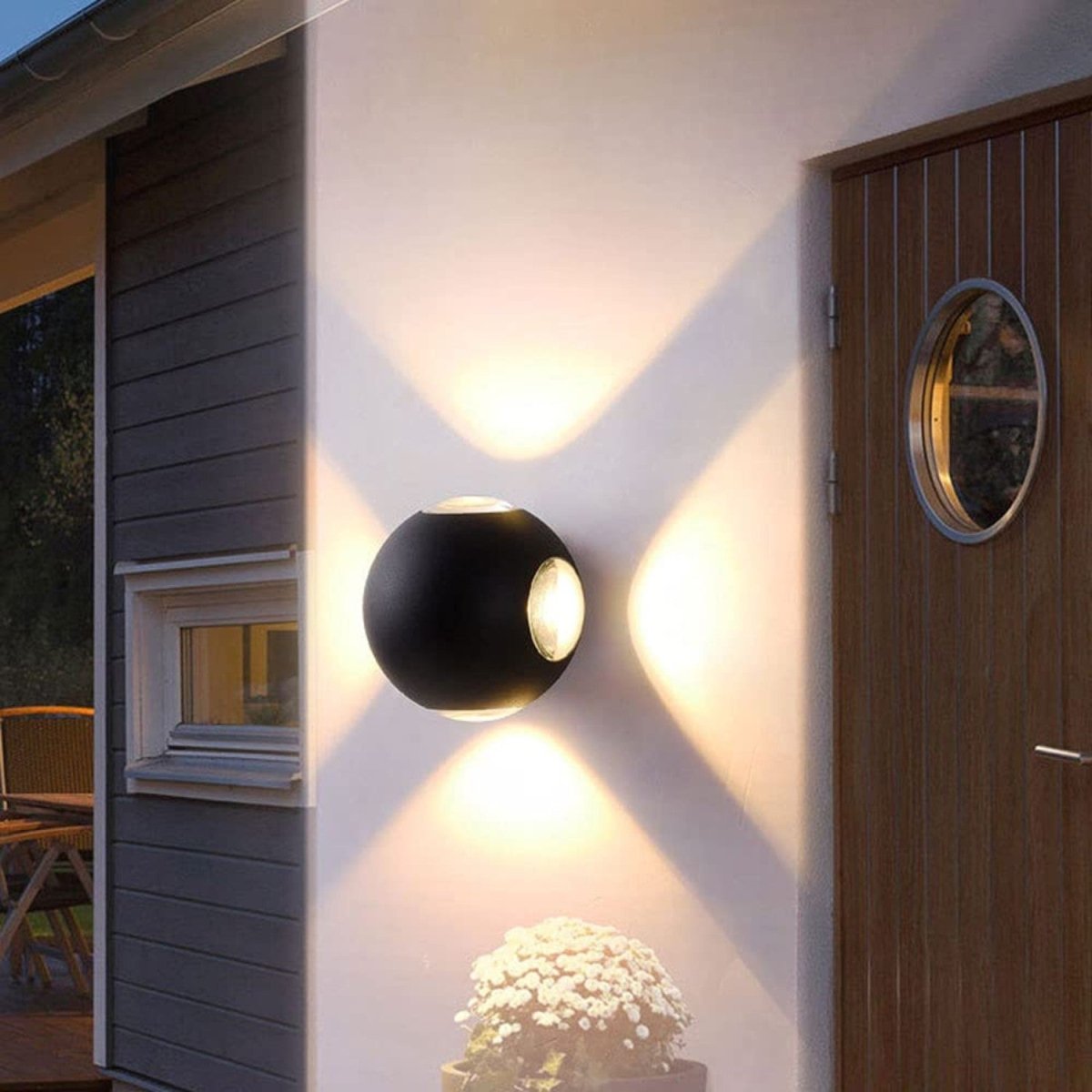 Beam Wall Light Matte Black [2/4] Beams | Indoor and Outdoor | Sculptural Up Down LED Effect Lamp for Wall and Facade