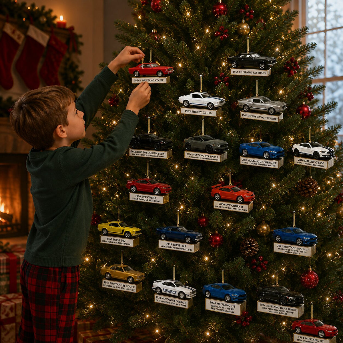 Mustang Advent Calendar 2026 - 24 Miniature Car Ornaments