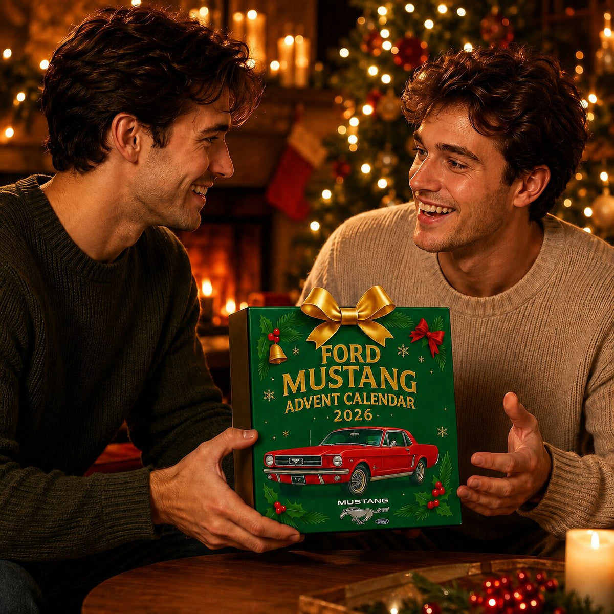 Mustang Advent Calendar 2026 - 24 Miniature Car Ornaments
