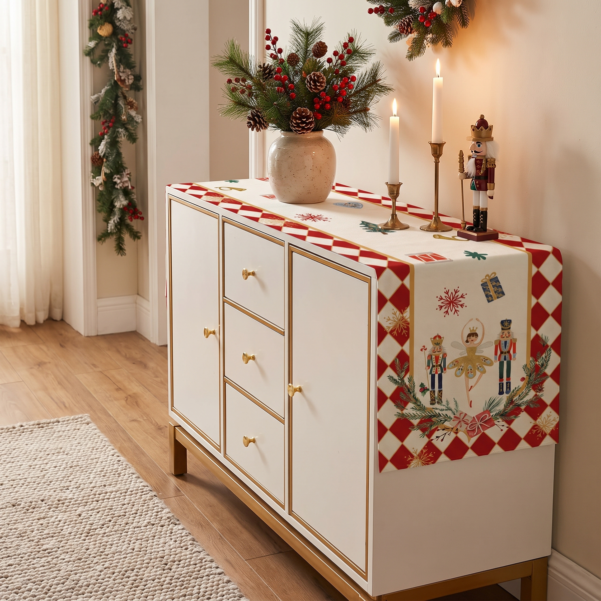Ballerina Christmas Table Runner