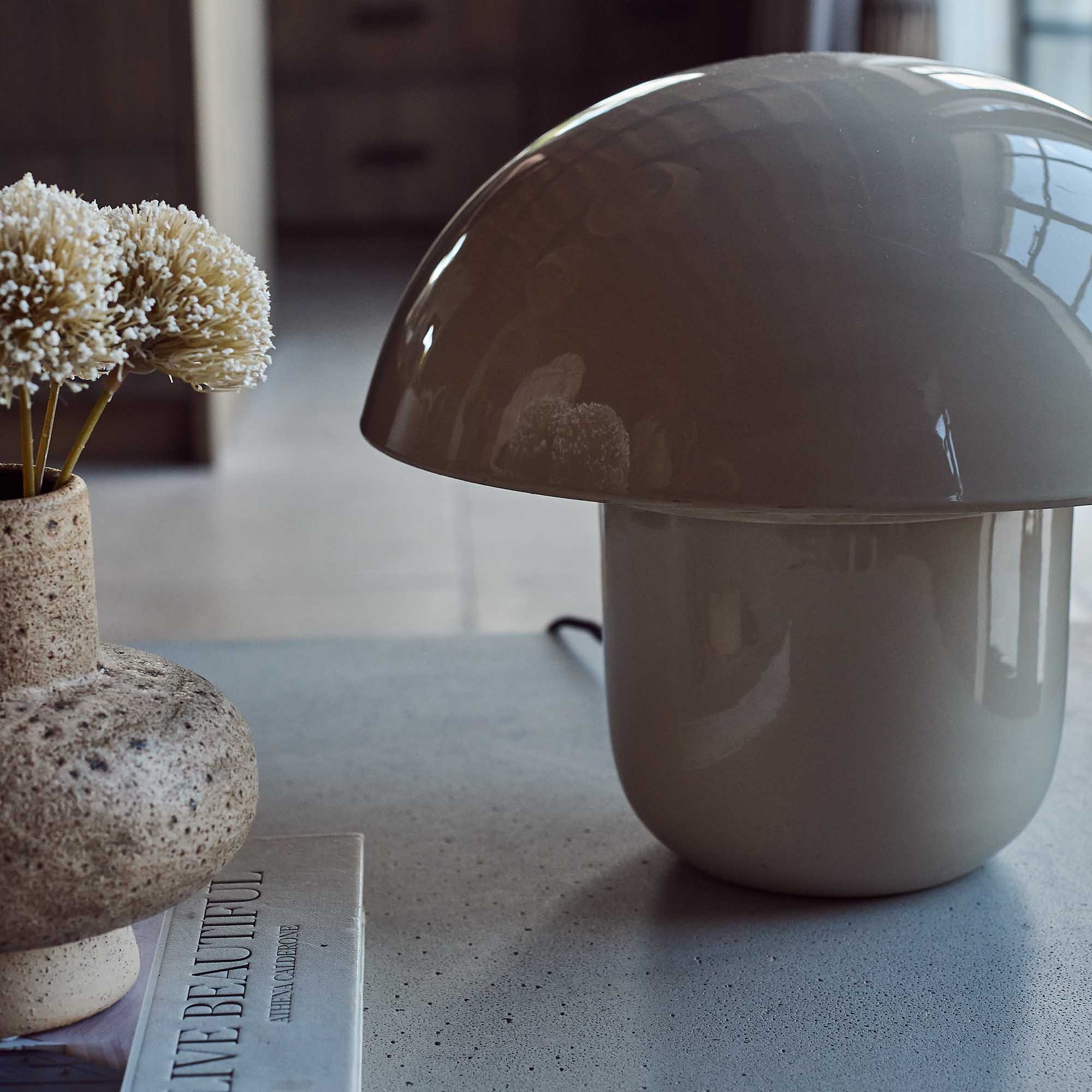 Sputnik Metal Table Lamp, Oat