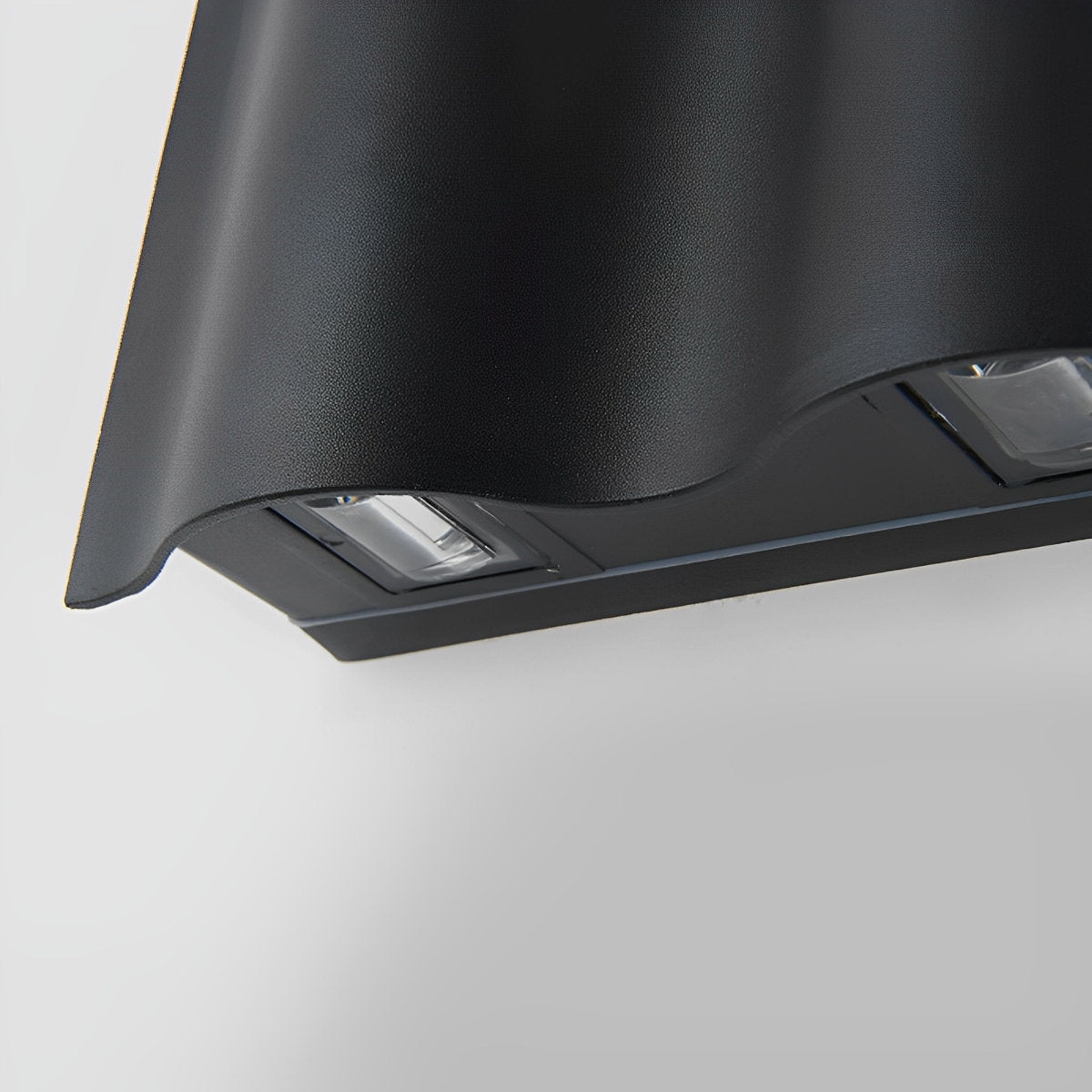 Wave Wall Light Black [2/4/6] Beams | IP54 Die Cast Aluminium | Up Down Outdoor Sconce [Warm/Cool] White
